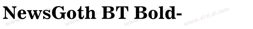 NewsGoth BT Bold字体转换 NewsGoth BT Bold字体转换